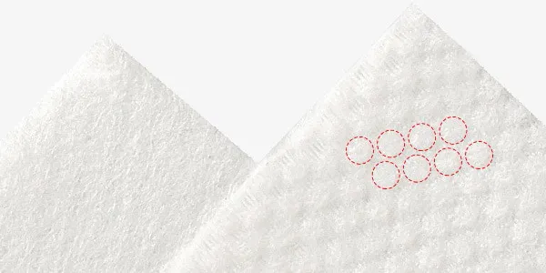 Combo-of-plain-and-pearl-pattern-disposable-face-towels