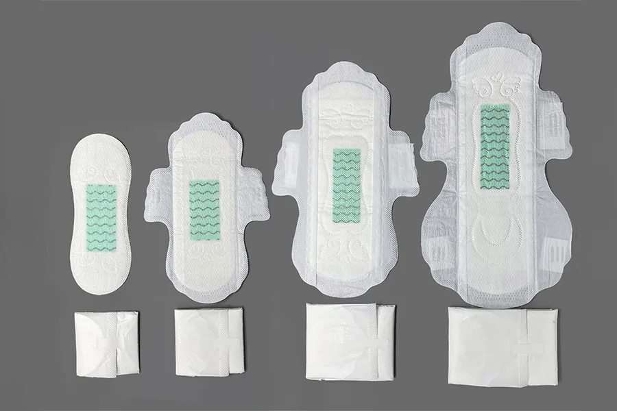 Negative ion sanitary napkin
